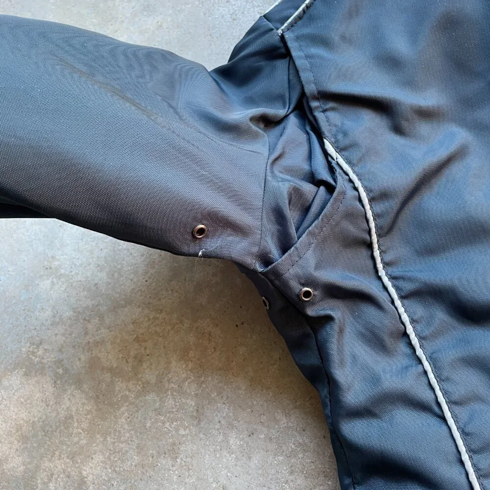 Rare Vintage 1970's Kawasaki Shop Jacket Racing Coat Men's Size Large - Picture 9 of 9